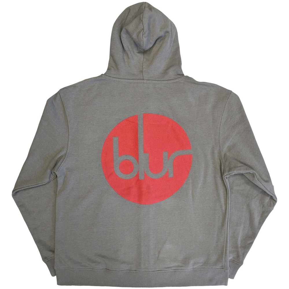 Blur - Circle Logo Vest met capuchon - Grijs